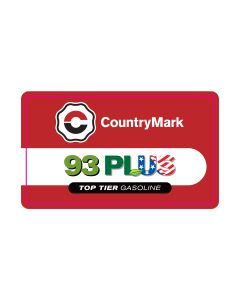 CountryMark  93+ - Dispenser Decal - Extra Small - 2.5"X1.43"