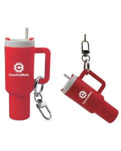 Mini Tumbler Lip Balm Holder Keychain