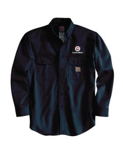 CARHARTT FRS160 FLAME RESISTANT LOOSE FIT MIDWEIGHT TWILL LONG-SLEEVE SHIRT