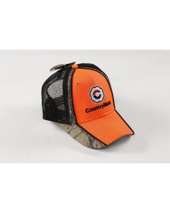 ORANGE BILL CAMO MESH HAT