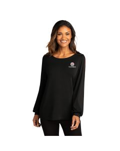 Port Authority ® Ladies Luxe Knit Jewel Neck Top