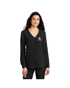 Port Authority ® Ladies Long Sleeve Button-Front Blouse