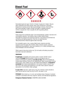 GHS Diesel Decals-25 PK