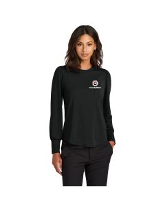 Mercer+Mettle® Women’s Stretch Jersey Long Sleeve Blouson Top